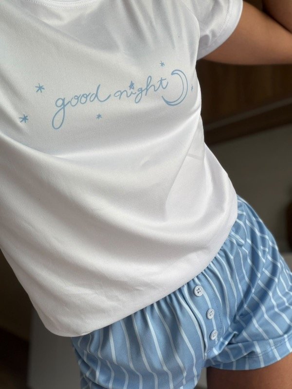 Producto - Pijama corto modal GN celeste -preventa y precio especial- - 1