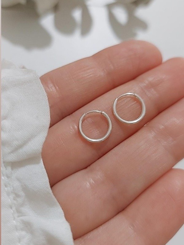 Producto - Argollitas 1cm Plata925
