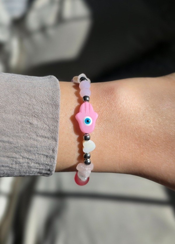 Producto - Pulsera Hamsa Rosa - 1