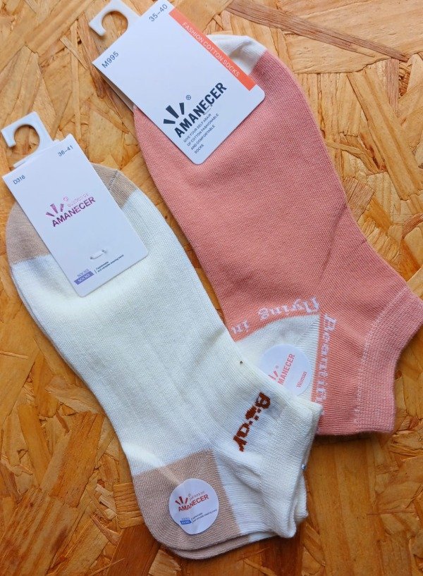 Producto - PACK MEDIAS ADULTO ROSA+ CRUDO CON BEIGE