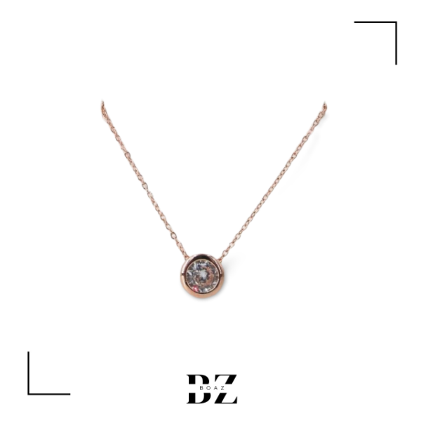 Producto - CADENA ACERO ROSADO CON DIJE X PCS - 2055-4