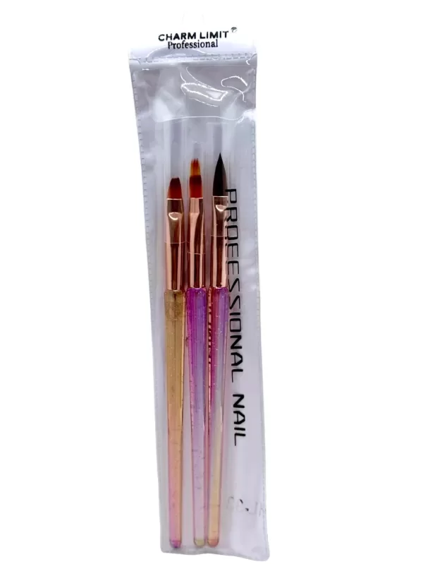 Producto - Set Pincele acrilico gel y degrade 3u Charm limit