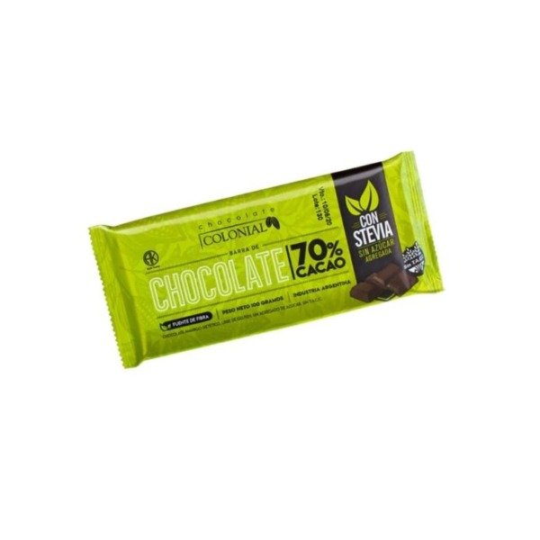 Producto - Chocolate - COLONIAL- al 70 cacao c/stevia