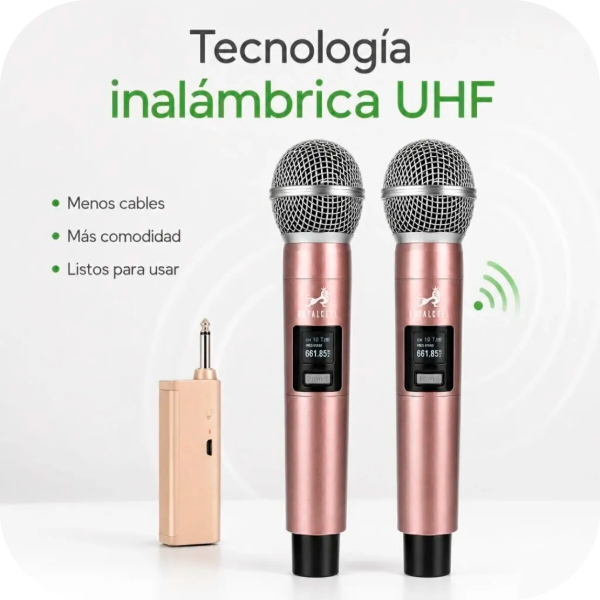 Producto - Microfono x2 ROYALCELL RP-901MC inalambrico - 2