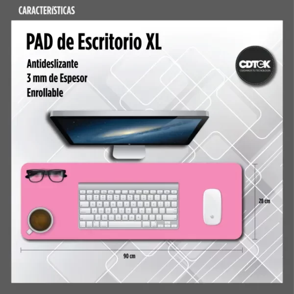 Producto - Mouse Pad roza liso