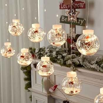 Producto - LUCES ESFERAS CON SANTA - 1