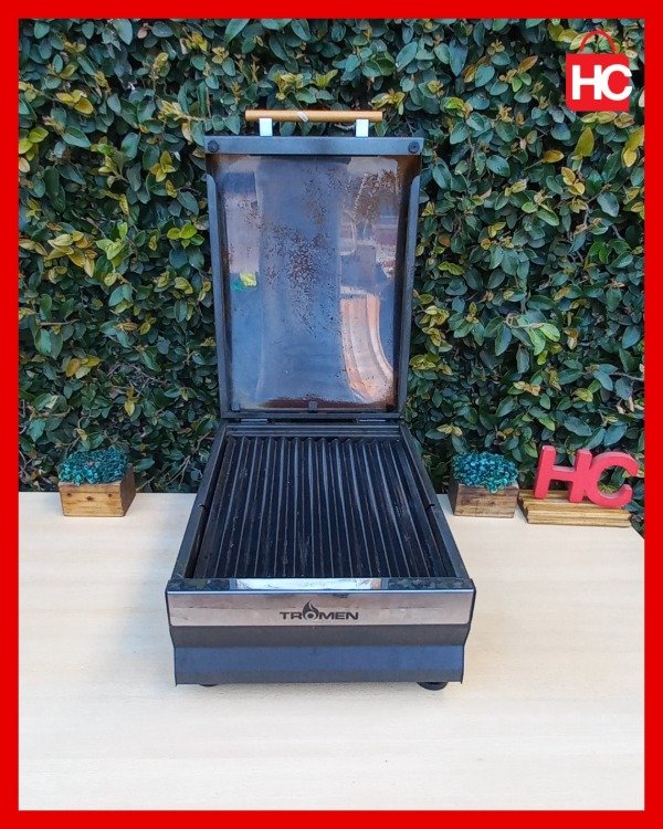 Producto - Parrilla eléctrica portátil  Tromen Angus E360 con tapa de acero inoxidable - 3