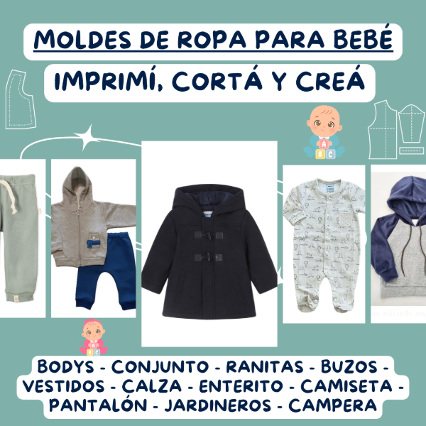 Producto - Pack 21 Moldes Bebé