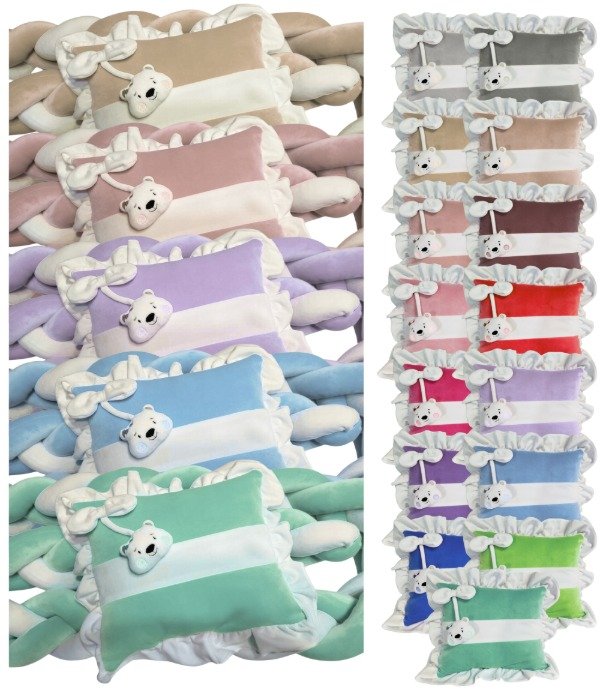 Producto - Set de Chichoneras Plush para Cuna Colecho Moises Rumi - 11