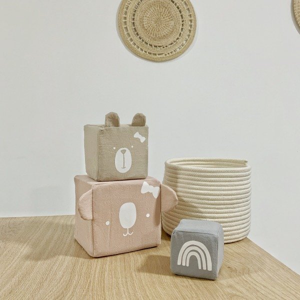 Producto - Set x 3 cubos apilables arco iris - 1