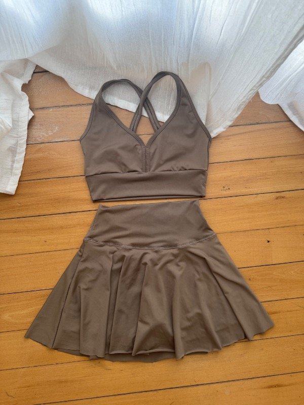 Producto - Pollera Short más Top Choco