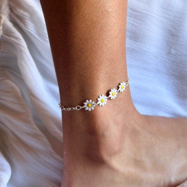 Producto - Tobillera Margaritas regulable