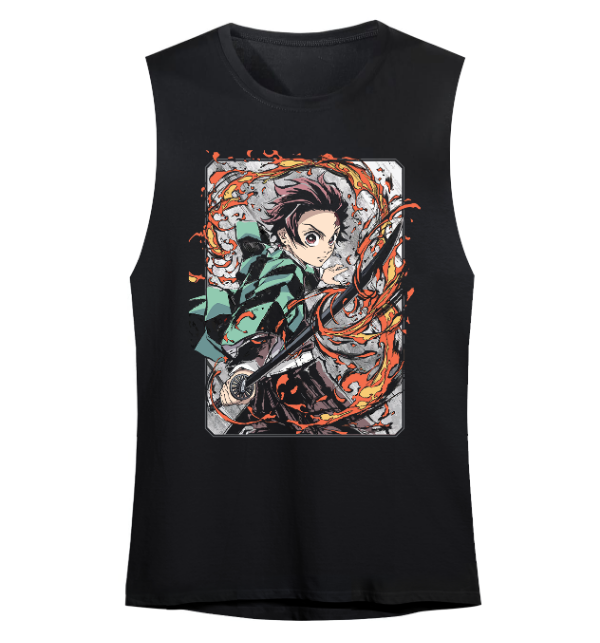 Producto - Musculosa Sudadera Demon Slayer Tanjiro