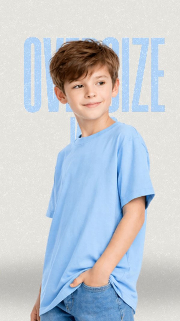 Producto - CELESTE oversize KIDS