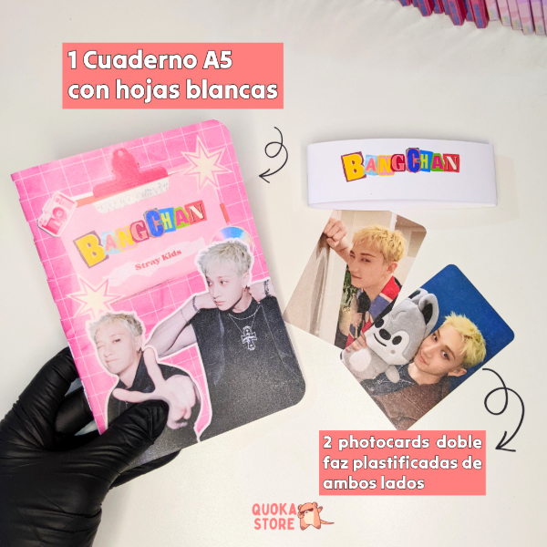 Producto - Set Stray Kids Cuaderno + 2 Photocards  'Experiencia STAY' - 1