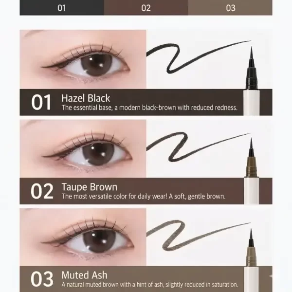 Producto - Peripera - Speedy Skinny Brush Liner - 3 Colors - 1