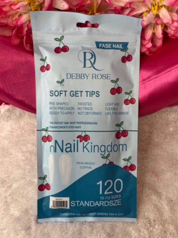 Producto - Tips coffin prelimado x 120 debby rose