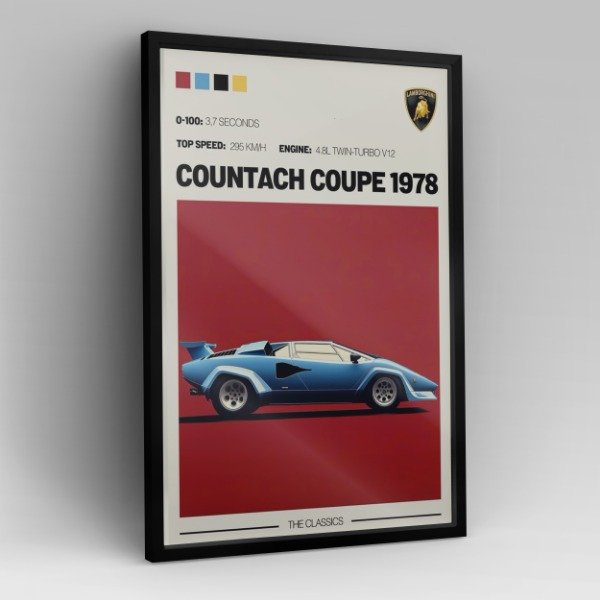 Producto - Cuadro Lamborghini Countach Coupe 1978