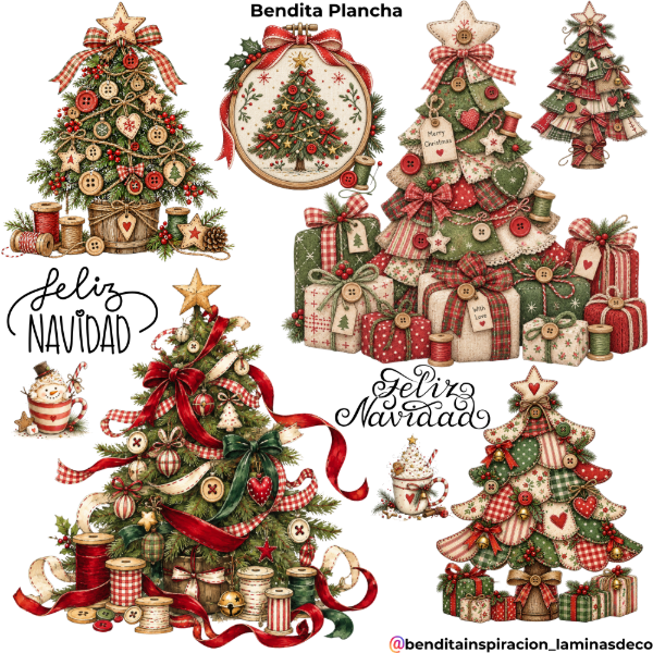 Producto - Bendita Plancha 026 Arboles e hilos