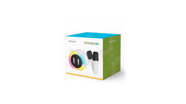 Producto - Parlante 1.0 portable diseño gatito -5w -bluetooth -karaoke -c/2 micrófonos - 2