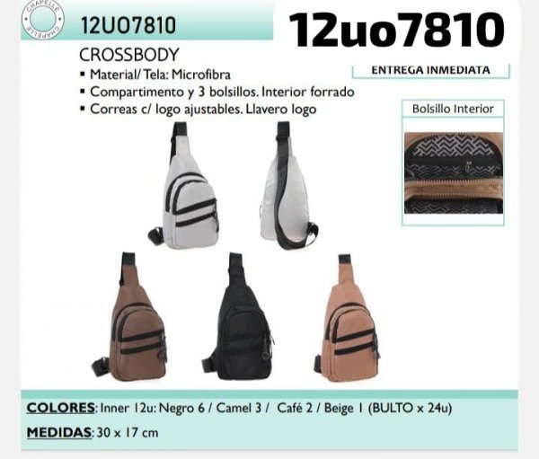 Producto - Mini mochila cruzada 12UO7810 La Chapelle LCH 9/25