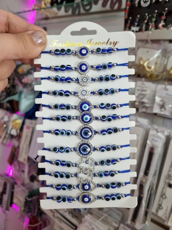 Producto - Pulsera de Hilo Ojo Turco Strass