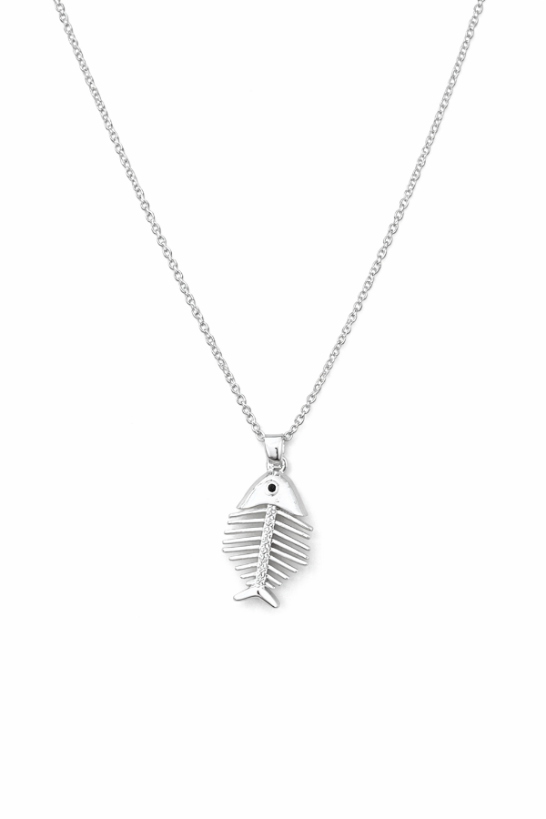 Producto - COLLAR ESPINA PLATEADO