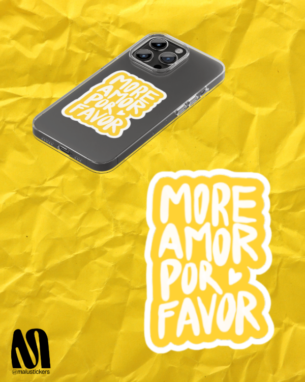Producto - Mas amor por favor amarillo