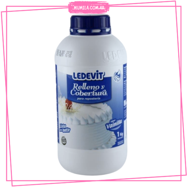 Producto - Crema Ledevit Vainilla 1Lt sin tacc