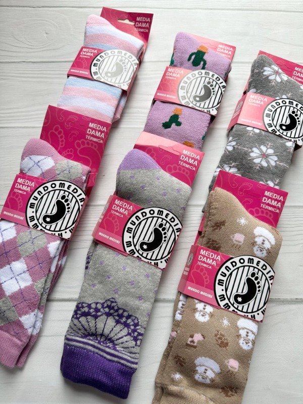 Producto - MEDIAS TERMICAS  MEDIA CAÑA - DAMA UNIDAD
