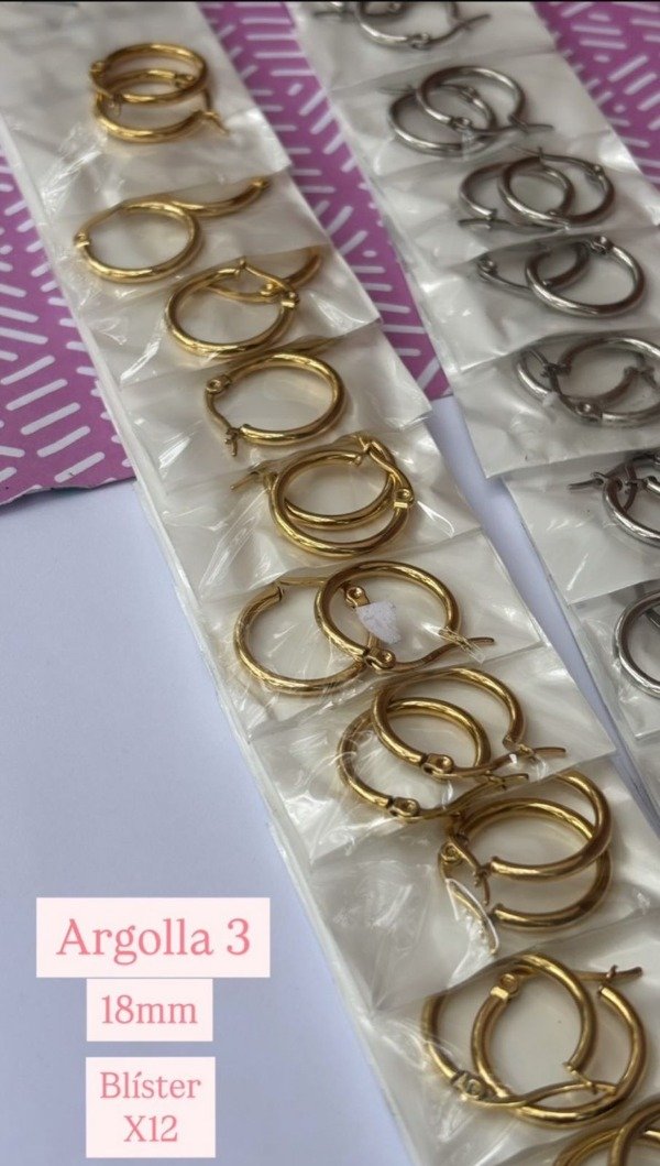 Producto - Blisterx12 argolla N3