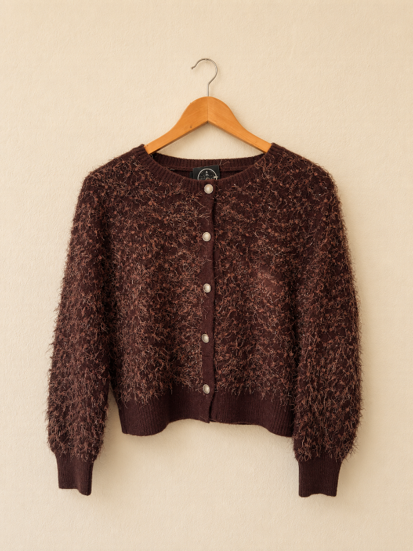 Producto - Saco Brillos chocolate