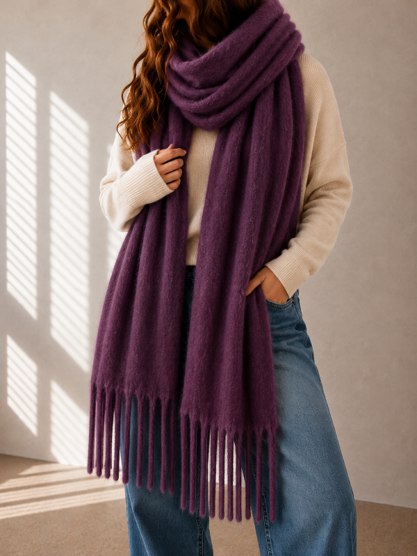 Producto - BUFANDON NUBE COLOR OBISPO 3019