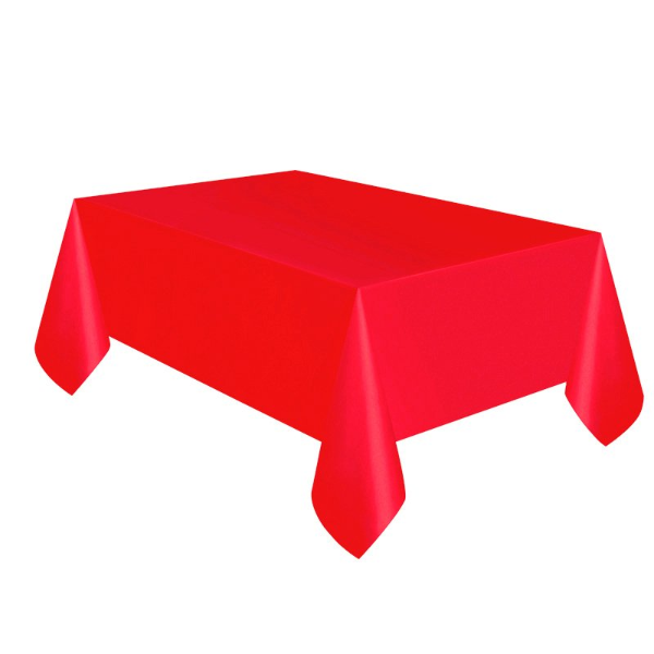 Producto - Mantel plastico color rojo 1,80x1,20mts