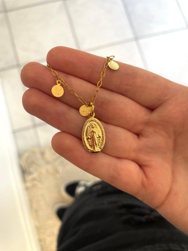 Producto - Conjunto Dije Medalla Milagrosa