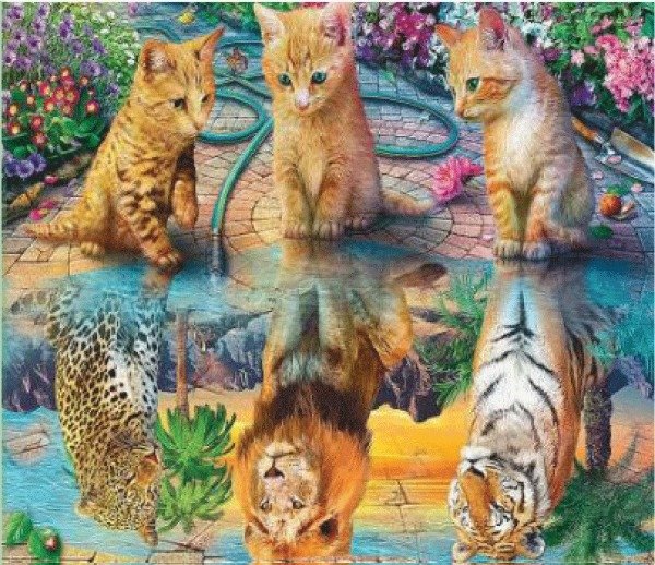 Producto - Kit De Pintura Con Diamantes Diamond Painting 40x50cm - Animales