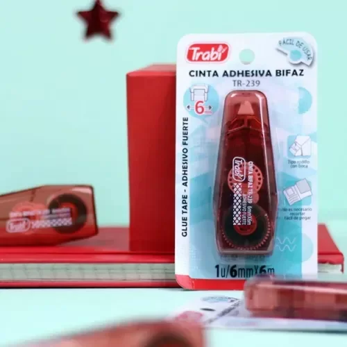 Producto - Cinta adhesiva bifaz Trabi 6mmx6mt