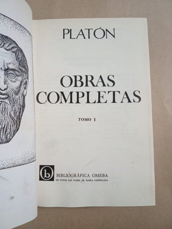 Producto - Obras completas #1 - Platón - Omeba 1967 Tapa dura - 1