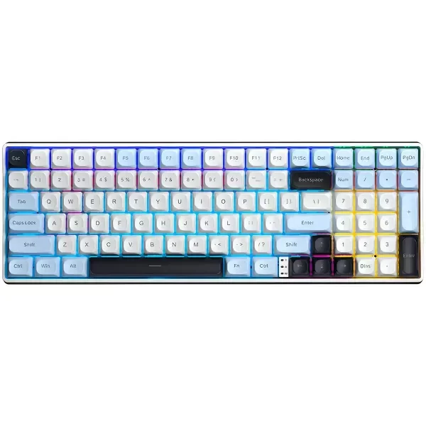 Producto - Teclado Aula S100 PRO Wireless Blue White Purple Mecanico - 1
