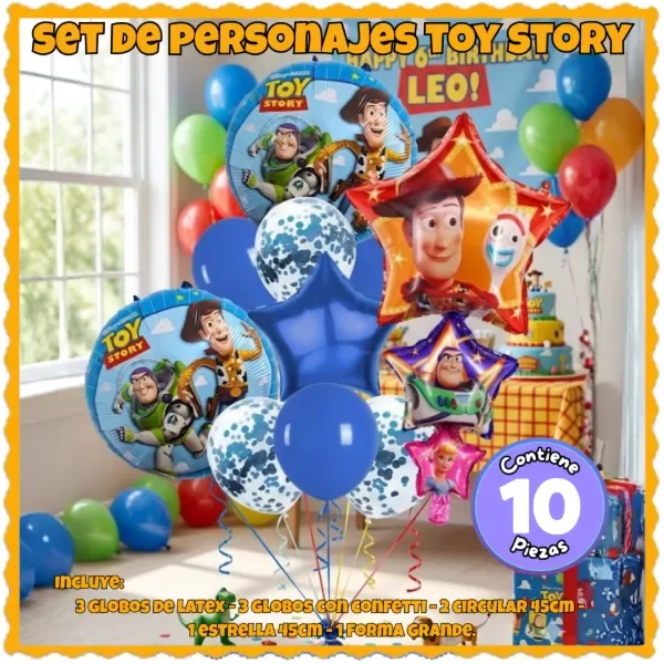 Producto - set de globo toy story x10un