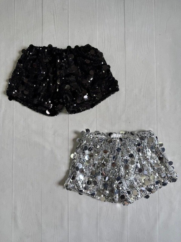 Producto - [4959] Short tiro bajo con cintura elastica lentejuela "Isabella"