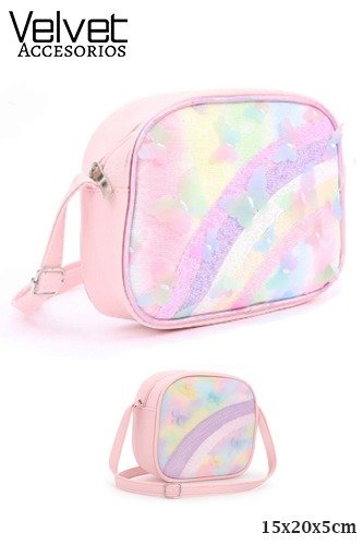 Producto - ART.: 1B-37228 CARTERA RAIMBOW CON MARIPOSAS