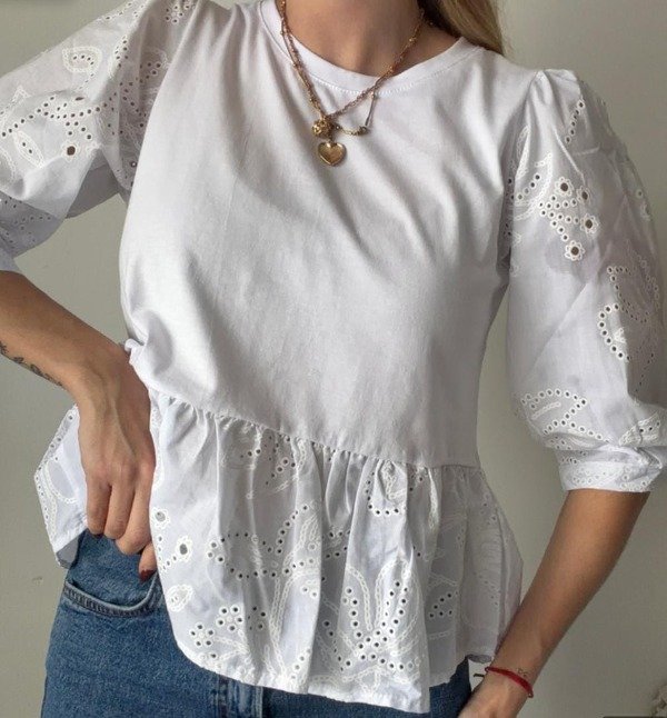Producto - Blusa Broderie Peonias - 3