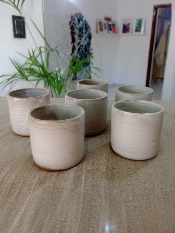 Producto - Pocillos blancos x6 - Nuda Cuerpo de Barro