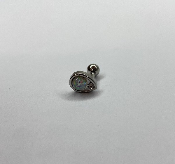 Producto - Barbell gota ópalo blanco