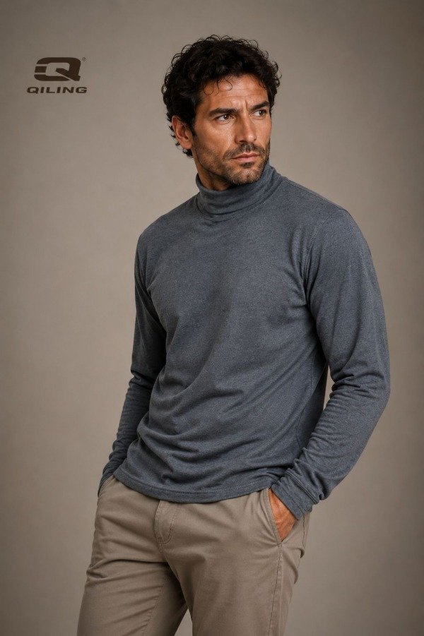 Producto - Art. 11535 - Media Polera Piel de Camello Hombre