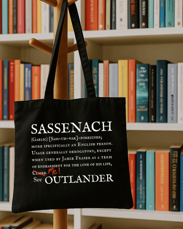 Producto - Tote bag "Sassenach" gabardina negra