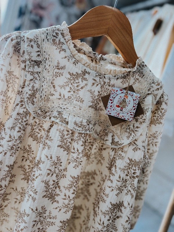 Producto - Vestido Jardín Antaño brown Talle 4 Años