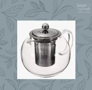 Producto - Tetera Vidrio Borosilicato 800ml Con Infusor Acero Inoxidable