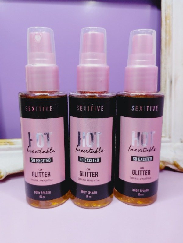 Producto - Body Splash Hot Inevitable So Excited con glitter